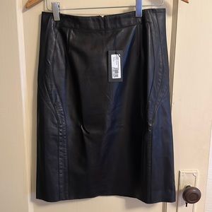 Derek Lam Leather black skirt, brand new. Length -22”. Waist: XS or US size 2
